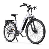 Electric Bike ONESPORT OT05 PRO - Motor 250W Battery 36V22.5AH 28 Inch Disc Brakes - White